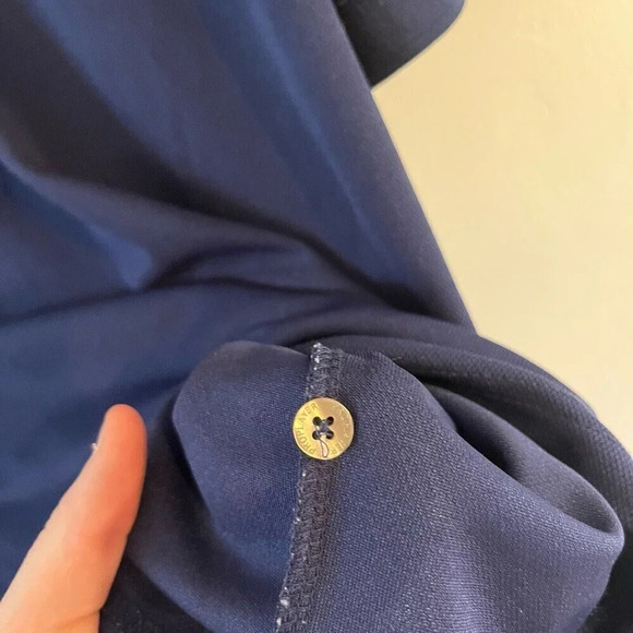 Georgia Tech Mens Navy Blue Polo Shirt Sz XL Embroidered Logo Short Sleeve *read - Picture 9 of 10